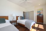 Matching twin beds